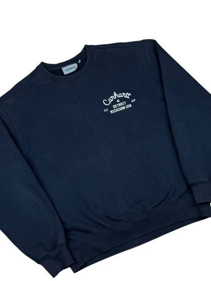 Carhartt WIP Script Sweatshirt - Navy