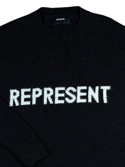 Represent Logo Knit Sweat