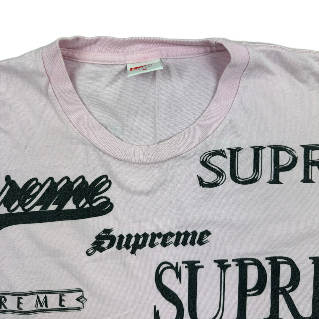 Supreme Multi Logo Tee FW20 - Light Pink