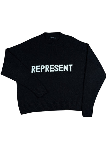 Represent Logo Knit Sweat