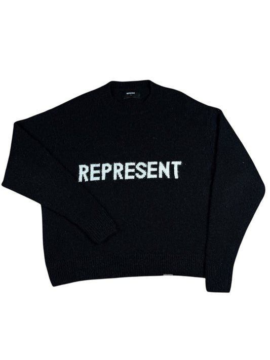 Represent Logo Knit Sweat