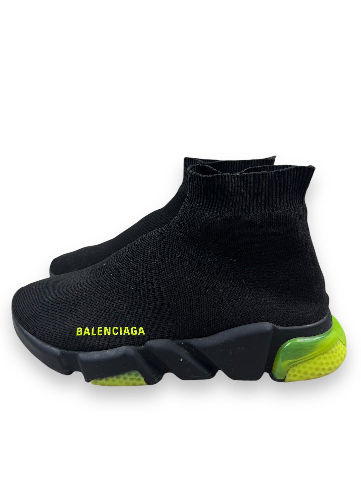 Balenciaga Speed Trainer 'Clear Sole - Black Yellow Fluo'