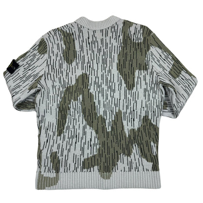 Stone Island Rain Camo Crew Knit Sweatshirt