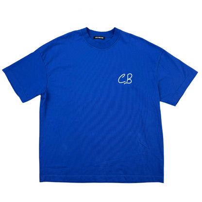 Cole Buxton Script Logo S/S T-Shirt - Blue