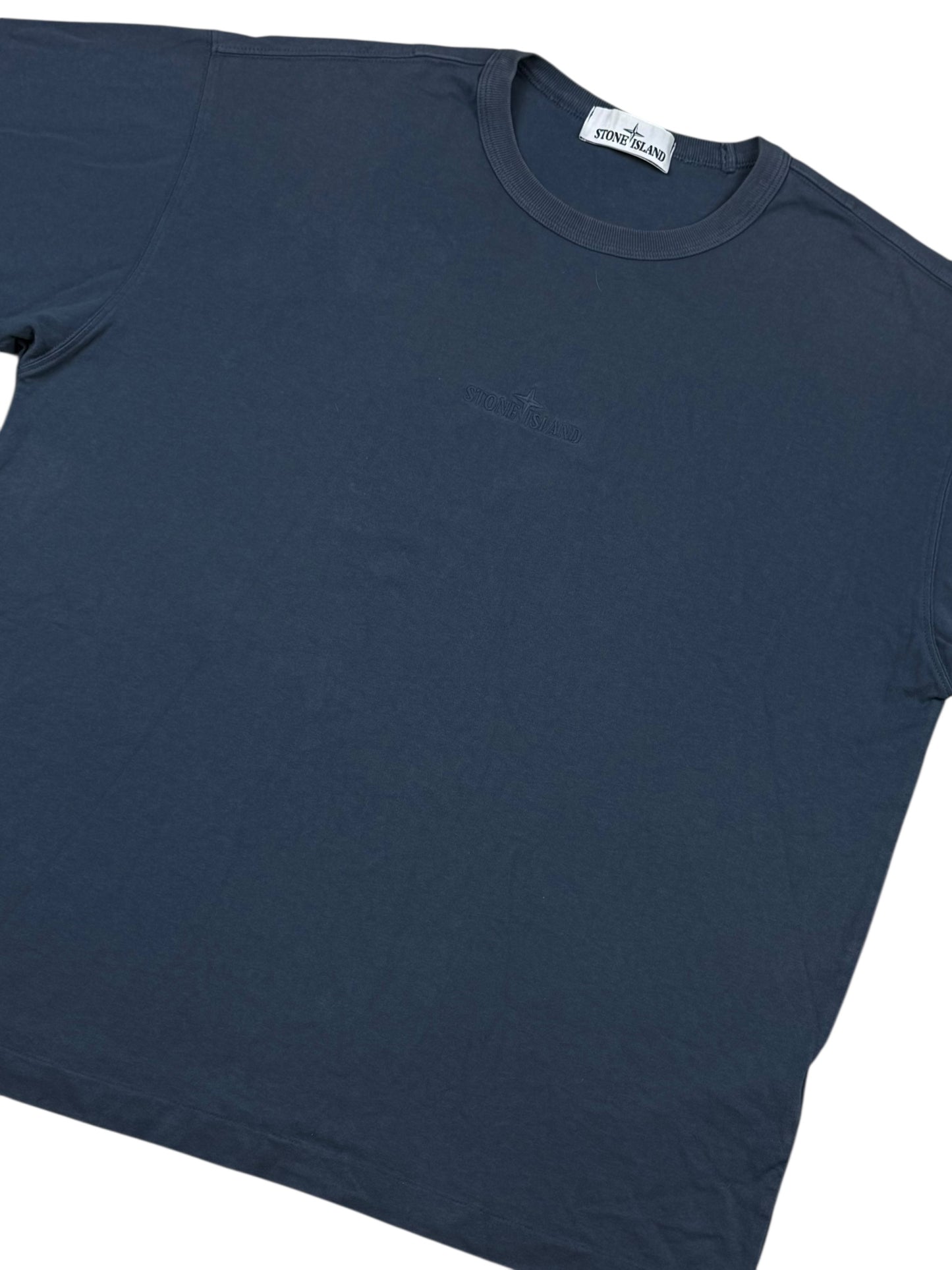 Stone Island Centre Logo T-Shirt- Blue