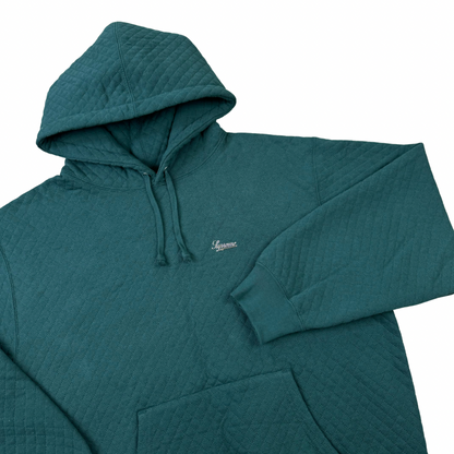 Supreme Micro Quilted Hoodie ‘Dark Pine’