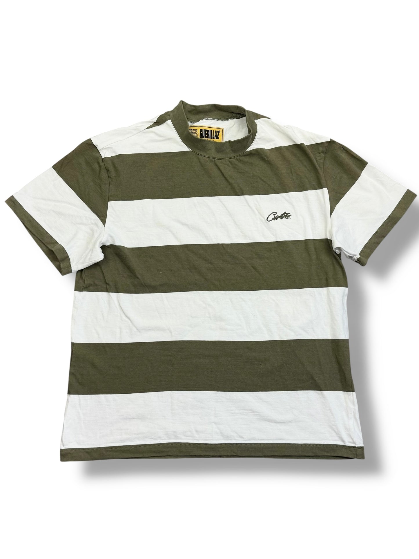 Corteiz Striped Taupe T-Shirt