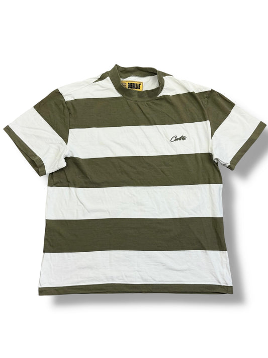 Corteiz Striped Taupe T-Shirt
