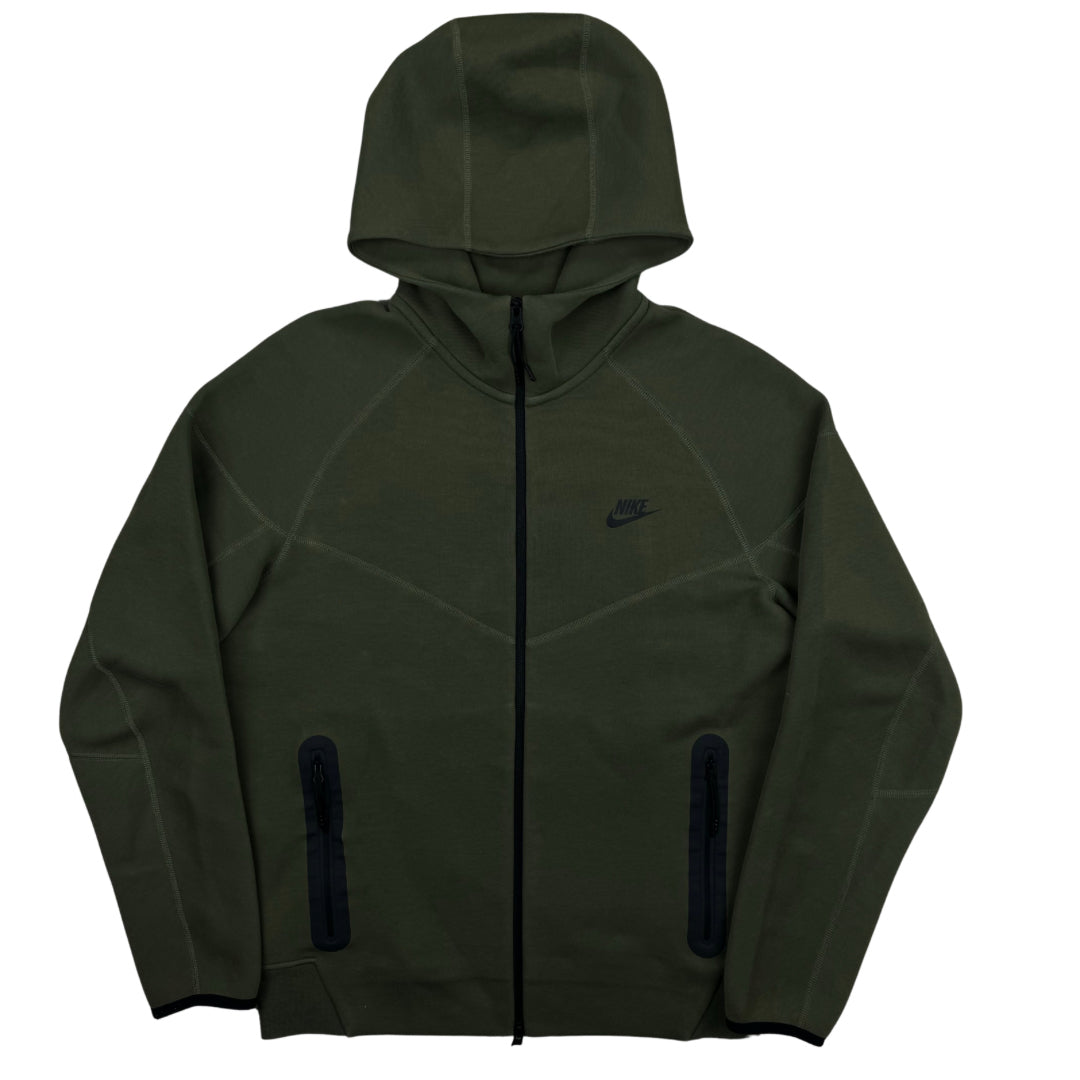 Nike Tech Fleece New Season zip Up - Olive