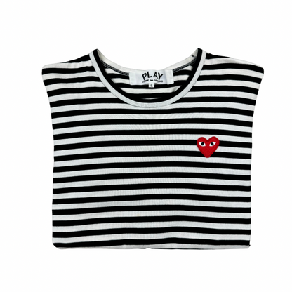 Comme Des Garçons Striped Longsleeve T-Shirt - Black/White