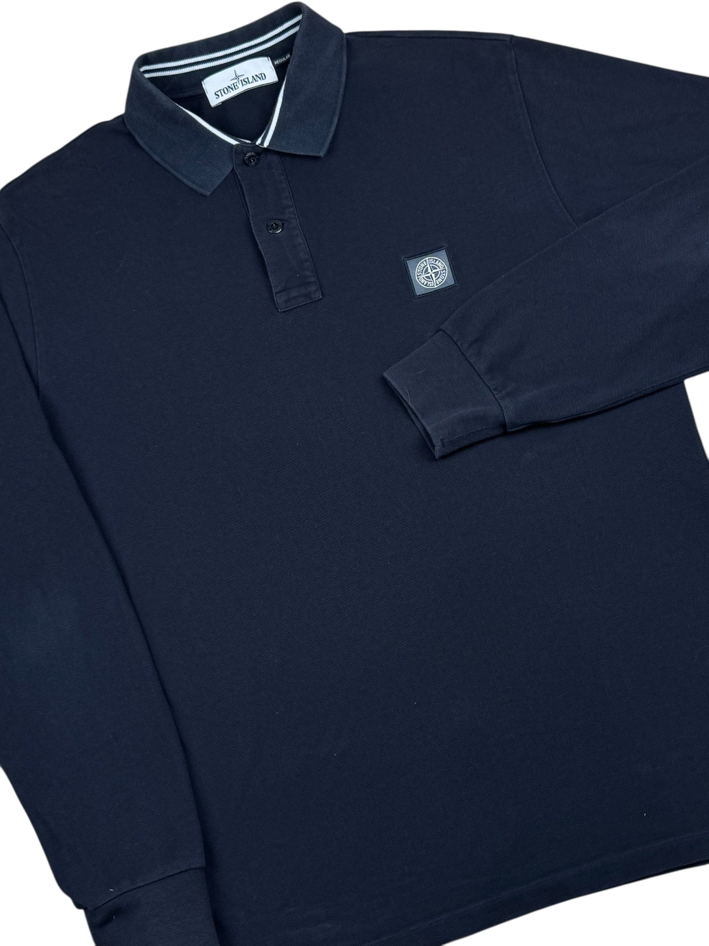 Stone Island Long Sleeve Polo - Navy
