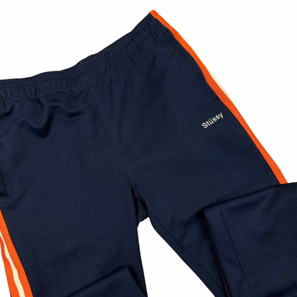 Stussy Side Stripe Track Pant - Navy