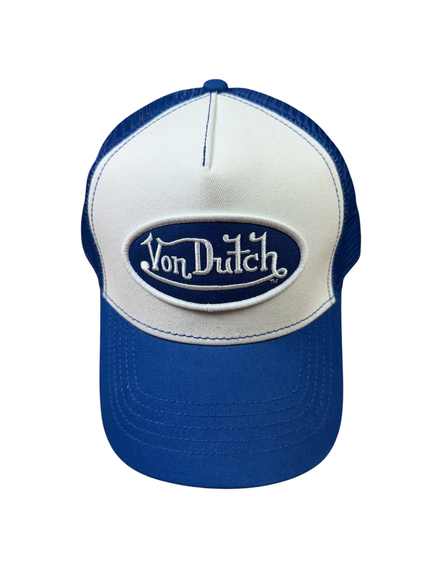 Von Dutch White and Blue Trucker