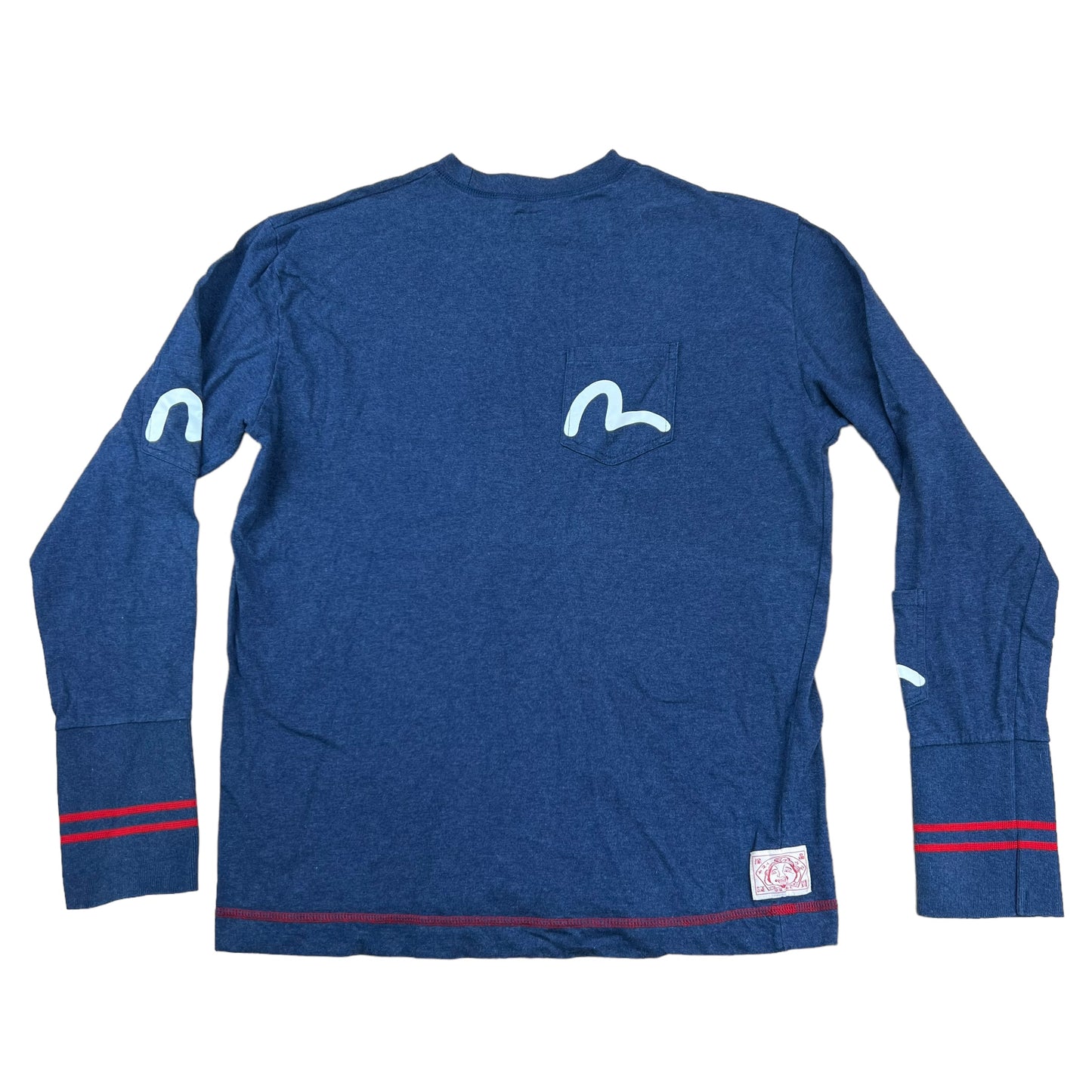 Evisu All Over Pocket Logo L/S T-Shirt