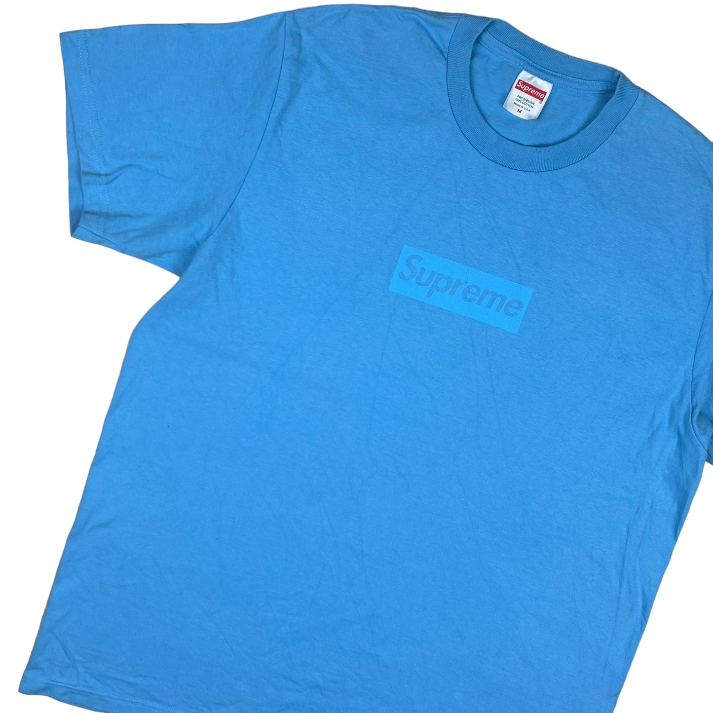 Supreme Tonal Box Logo Tee 'Bright Blue'