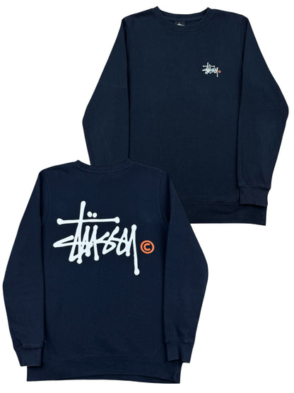 Stussy Classic Logo Sweatshirt Navy