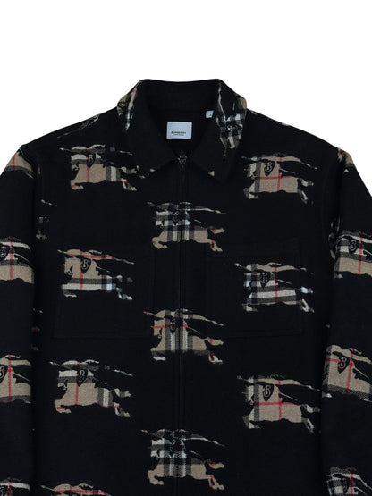 Burberry Paterson EKD Zip Wool Overshirt