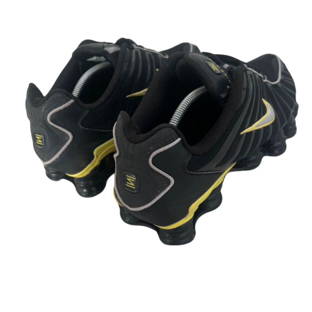 Nike Shox TL Black Dynamic Yellow Metallic Silver