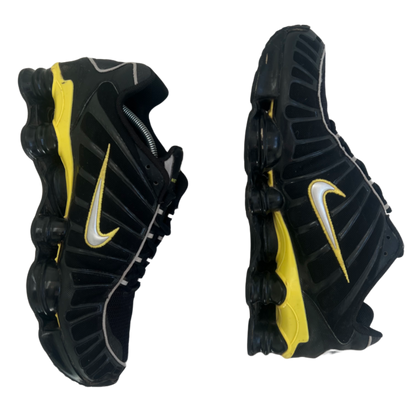 Nike Shox TL Black Dynamic Yellow Metallic Silver